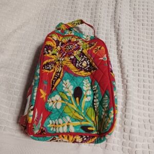 Vibrant Floral Quilted Insulated Lunch Bag